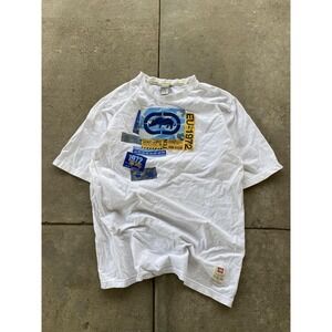 Ecko Unltd Shirt Mens XL White 1972 Rhino Graphic Tee EU-1972 Streetwear Hip Hop